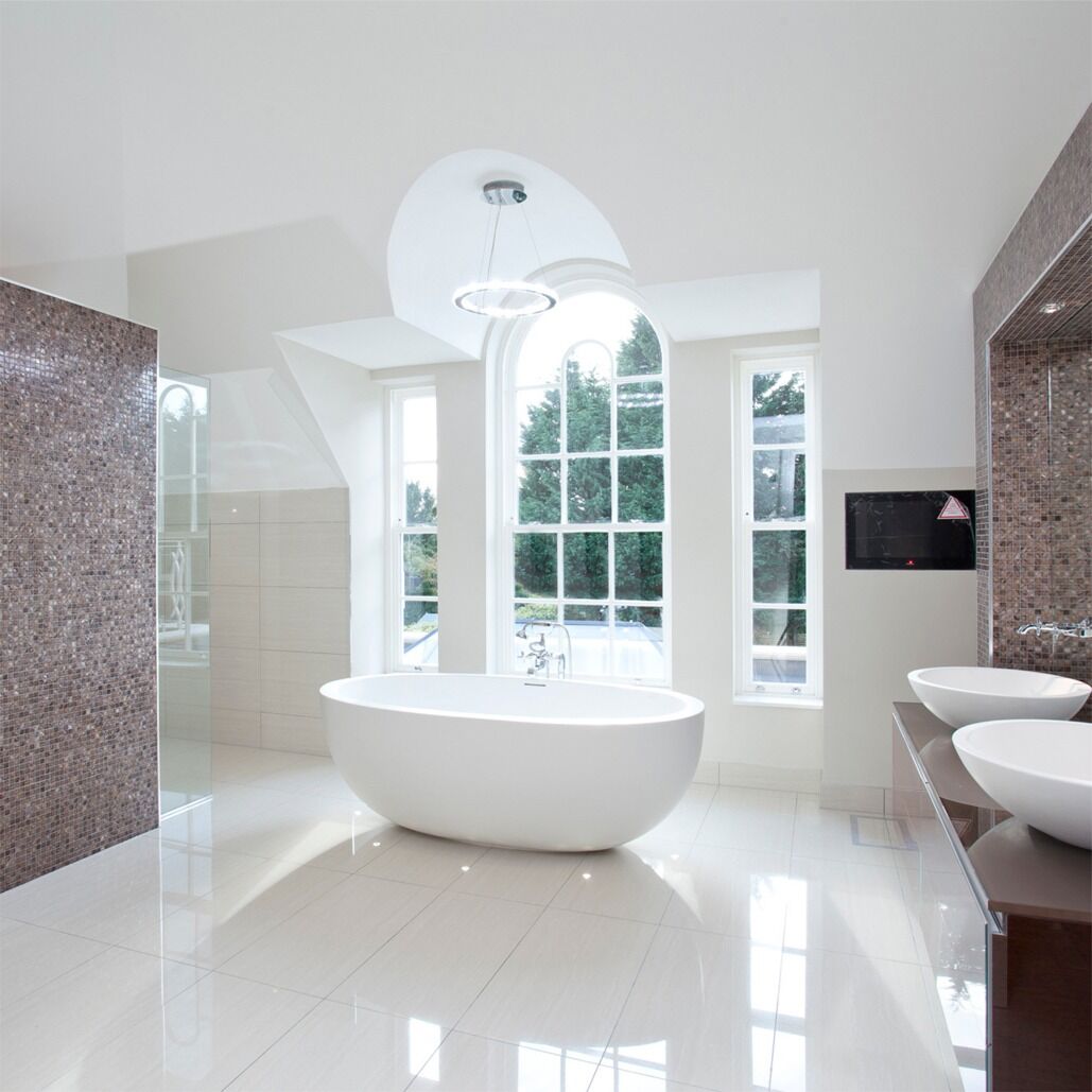 Luxury bathroom Cobham: residential interior design by Studio G for a luxury contemporary residence in Cobham, Surrey