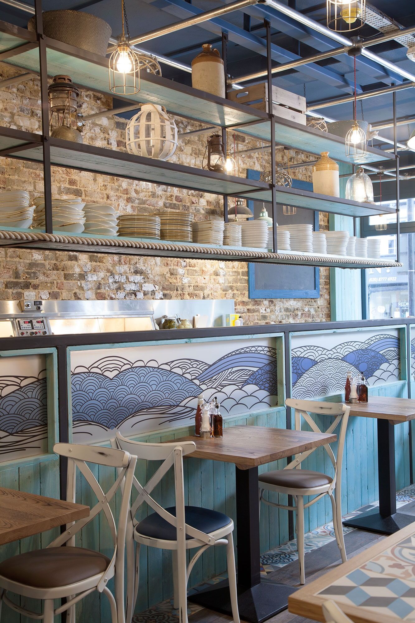 Seafood restaurant: commercial interior design by Studio G for a seafood restaurant in Kent