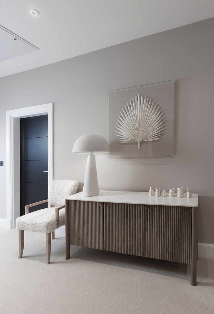 Landing: residential interior design by Studio G for a South Devon estuary house