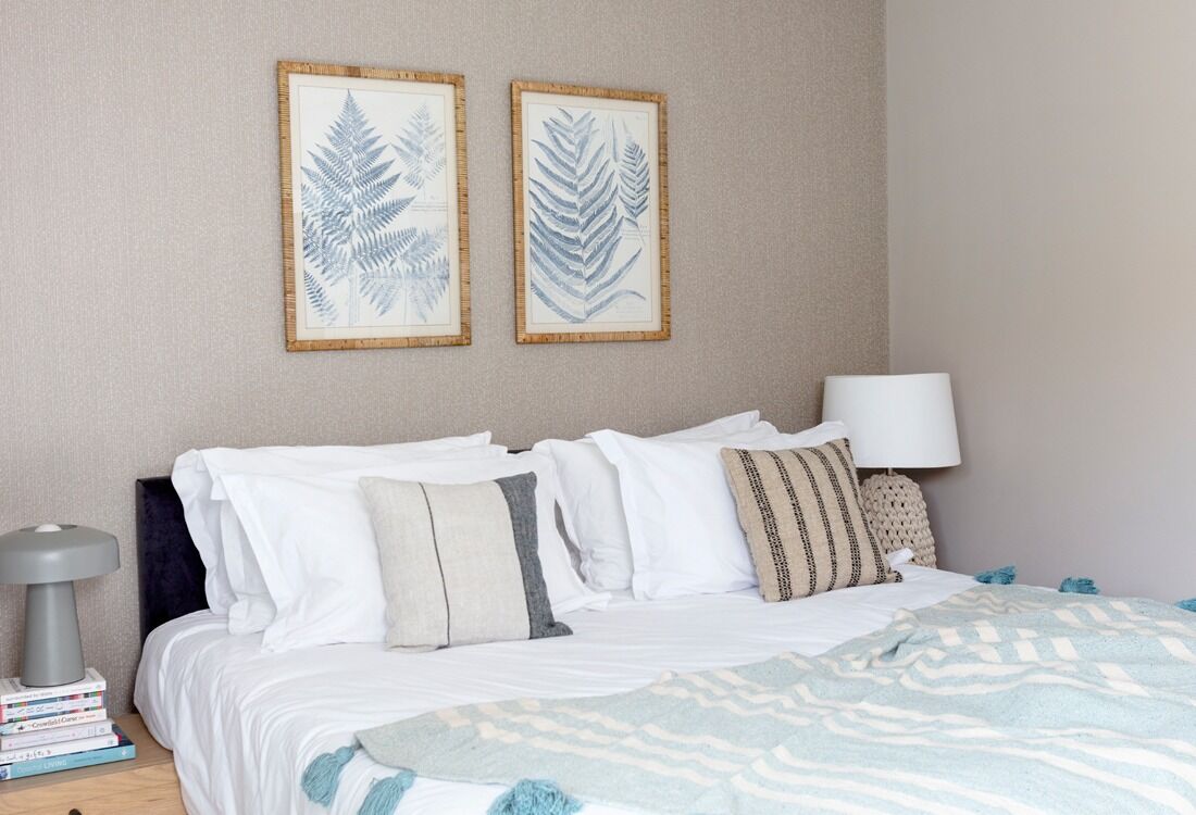 Coastal-inspired bedroom interior design by Studio G
