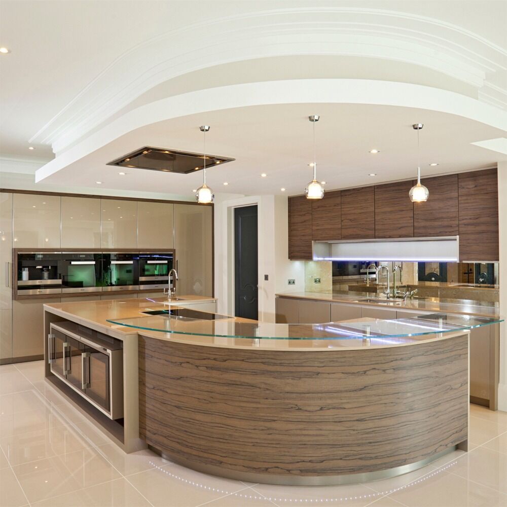 Kitchen interior design: residential interior design by Studio G for a luxury contemporary residence in Cobham, Surrey