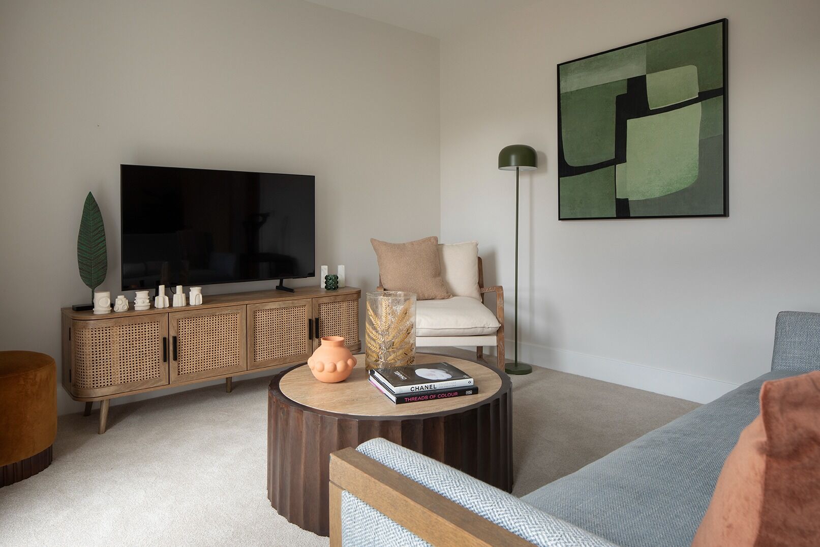 Lounge: residential interior design by Studio G for a Frankum Mews townhouse show home, North London