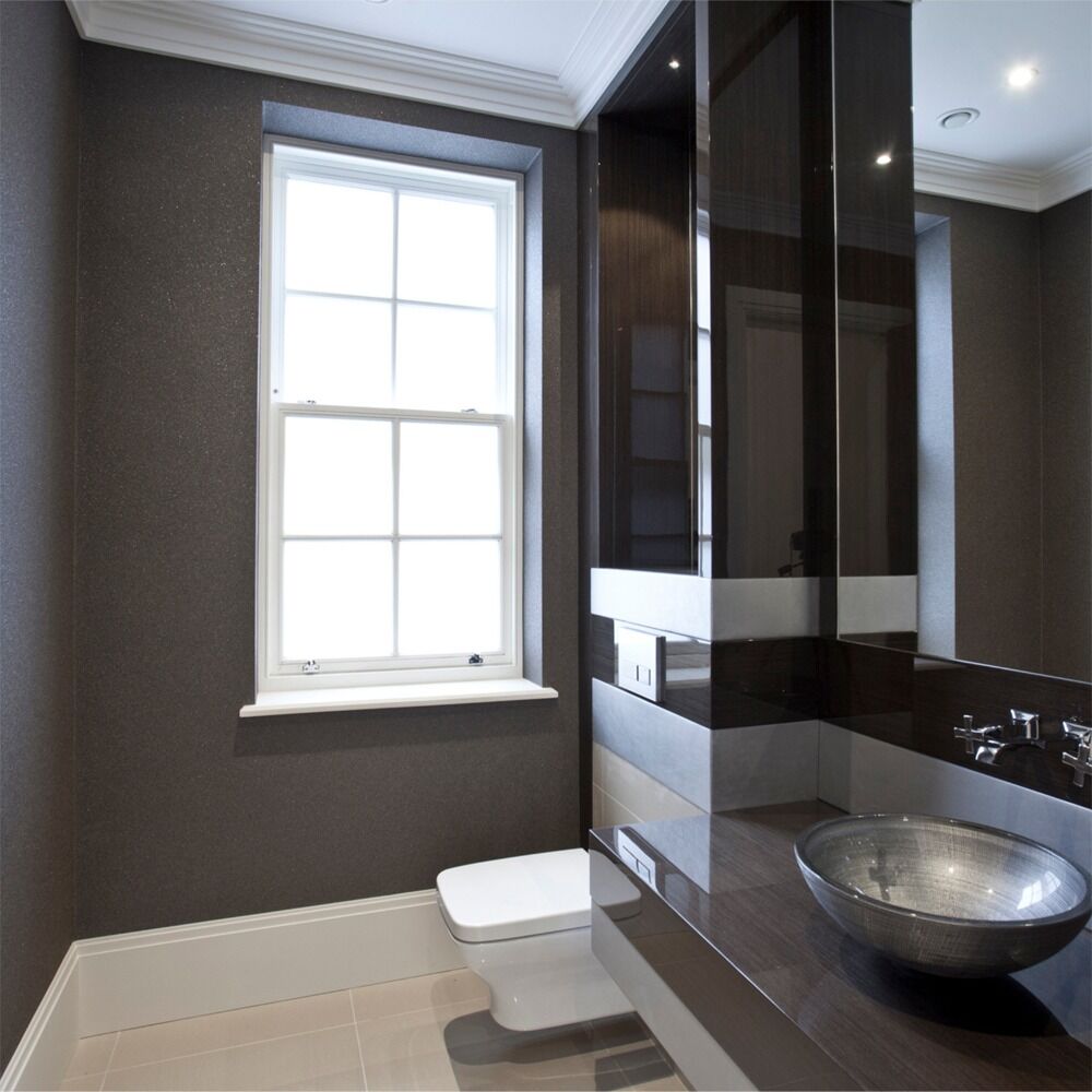 Bathroom luxury interior design: residential interior design by Studio G for a luxury contemporary residence in Cobham, Surrey