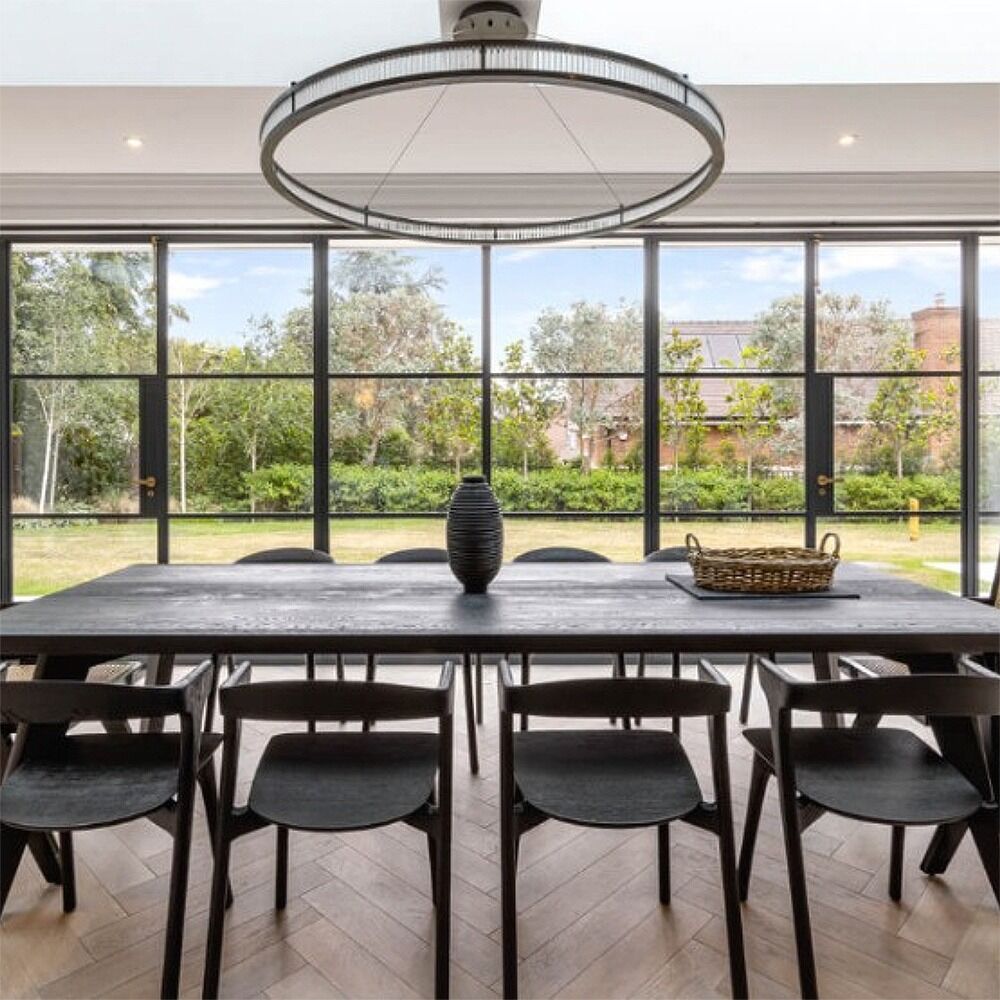White charcoal: residential interior design by Studio G for a classic luxury home in Surrey